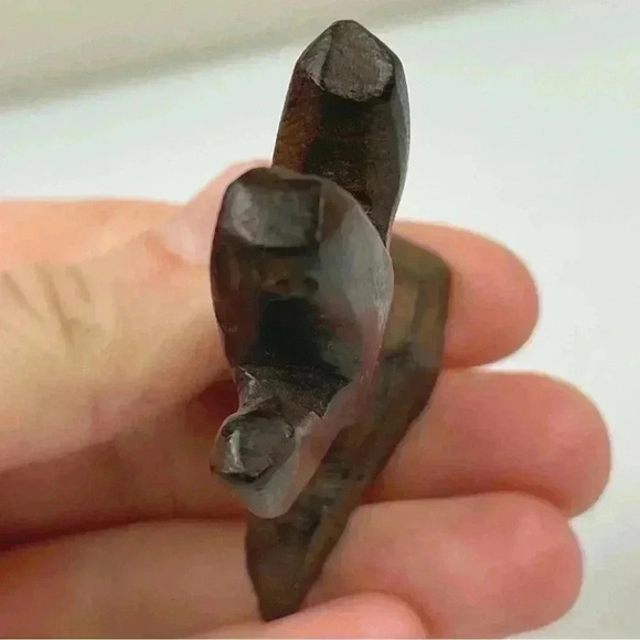 Handcarved Ironwood Saguaro Cactus Figurine Sculpture 2" Tall Mini Small Brown - Picture 9 of 10